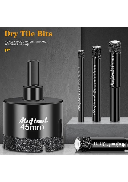 1 Adet 10MM, Yuvarlak Mermer Kuru Delik Açıcı, 6MM-35MM Seramik Karo Granit, Seramik Karo, Vitrifiye Tuğla, Lehimli Kuru Delik Açıcı Matkap Ucu 1 (Yurt Dışından)