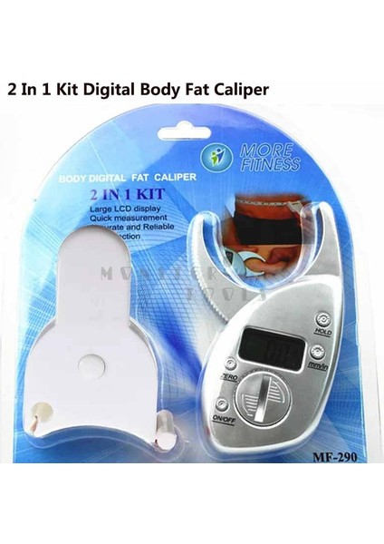 Vücut Yağ Kumpas 2'si 1 Arada Kit Dijital Vücut Yağ Kaliper ve Vücut Ölçü Bandı Dijital Vücut Yağ Analiz Cihazı + Mezura Paketi Cilt Kas Test Cihazı (Yurt Dışından) fiyatları