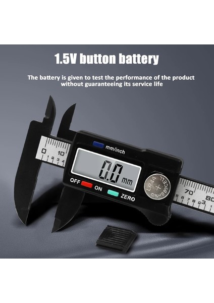 0-150MM Kutu Profesyonel Dijital Sürmeli Kumpas 0-150MM 6 Inç LCD Elektronik Karbon Fiber Altimetre Mikrometre Ölçme Evrensel Aracı (Yurt Dışından) modelleri