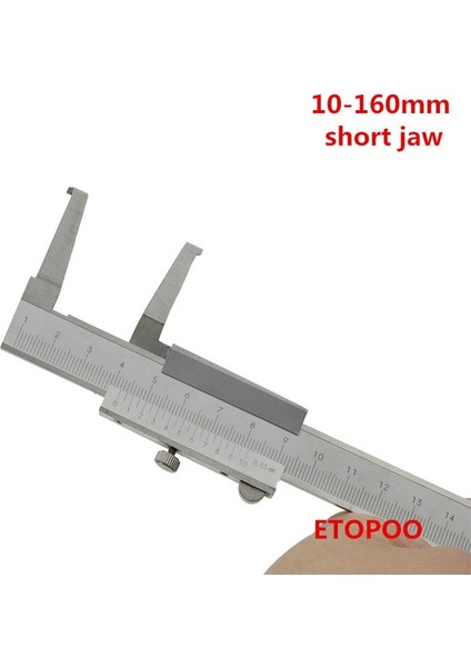 Kısa Çene 10-160MM 0.02MM Uzun Pençe Iç Oluk Sürmeli Kumpaslar Paslanmaz Çelik Iç Sürmeli Kumpaslar Iç Oluğu Ölçmek Için (Yurt Dışından)