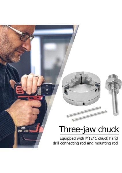3 Çeneli Kitler A Z011 3 Çeneli Torna Aynası Kiti Manuel Kendinden Merkezlemeli Mini Matkap Aynası M12 Taşlama Freze Torna Makinesi Parçaları Için Bağlantı Çubuğu (Yurt Dışından)