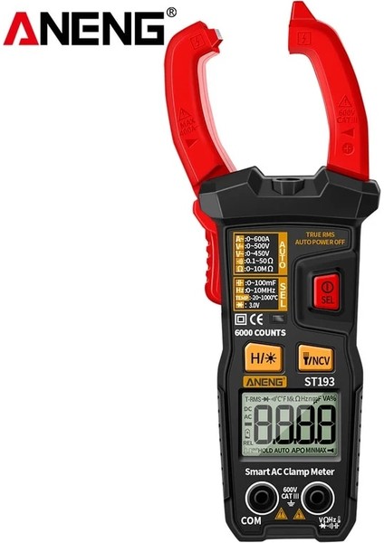 ST193 Aneng ST193 Pens Metre Yüksek Hassasiyetli True Rms Dijital 6000 Sayım Multimetre Ac/dc Akım Voltmetre Otomatik Aralığı Test Cihazı (Yurt Dışından) indirimleri