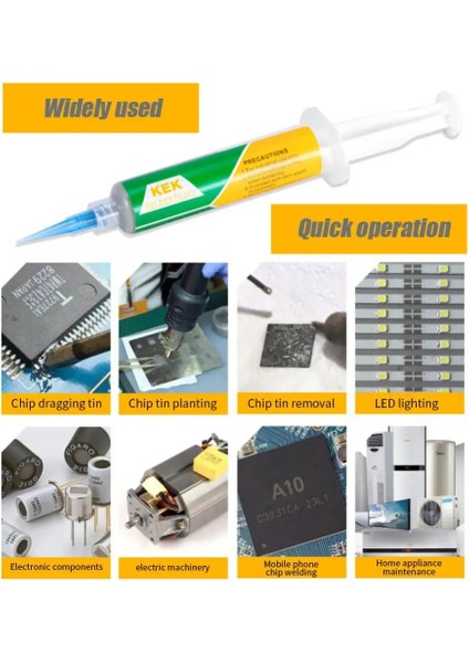 SN64.7AG0.3BI35 Erime Noktası: 183 Lehim Pastası Iğne Tüpü Dıy Kaynak Smd Bileşen Çip Pcb Lehim Uygun Hızlı ve Sağlam (Yurt Dışından)