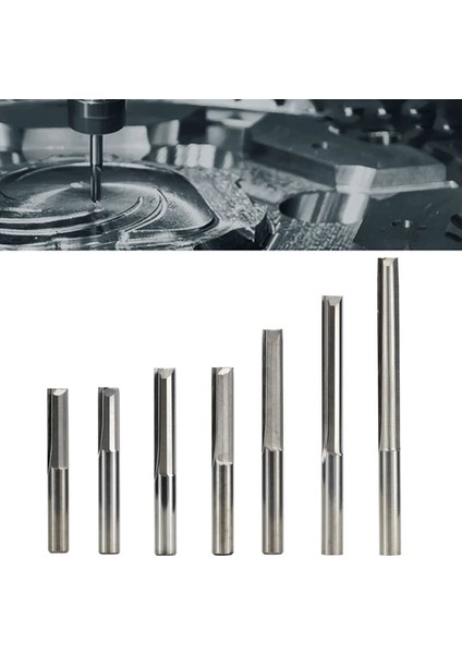 32 6mm Shank 2 Flüt Düz Yuvası End Mill Karbür Yönlendirici Bit Freze Kesici (Yurt Dışından) modelleri