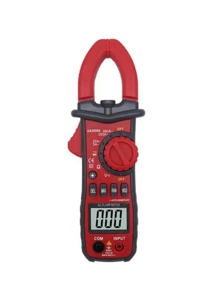 Siyah Kırmızı UA2008A Pens Metre Ampermetre Büyük Kelepçe Istikrarlı Performans Test Araçları Cihaz Tamiri Için Çok Fonksiyonlu Ac Kelepçe Multimetre (Yurt Dışından)