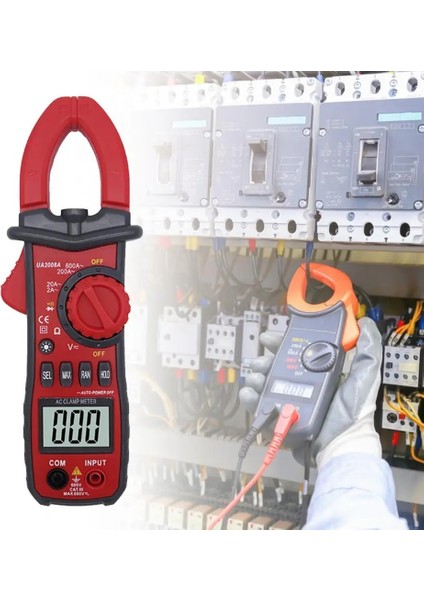 Siyah Kırmızı UA2008A Pens Metre Ampermetre Büyük Kelepçe Istikrarlı Performans Test Araçları Cihaz Tamiri Için Çok Fonksiyonlu Ac Kelepçe Multimetre (Yurt Dışından) fiyatları