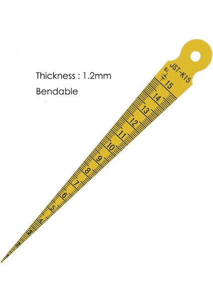 Kalınlık 1.2mm 1-15MM Plastik Konik Ölçer Kaynak Ölçer Cetvel Feeler Gage Pvc Malzeme Stok ile (Yurt Dışından) modelleri