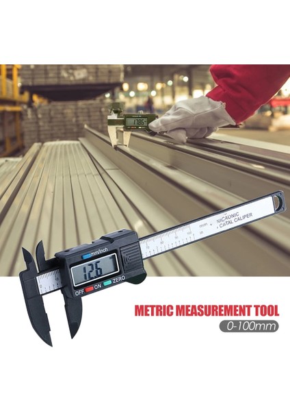 Siyah LCD Dijital Elektronik Sürmeli Kumpas Ölçer Pürüzsüz Görünüm Mükemmel Işçilik Mikrometre Ölçme Aracı 0-100MM (Yurt Dışından) modelleri