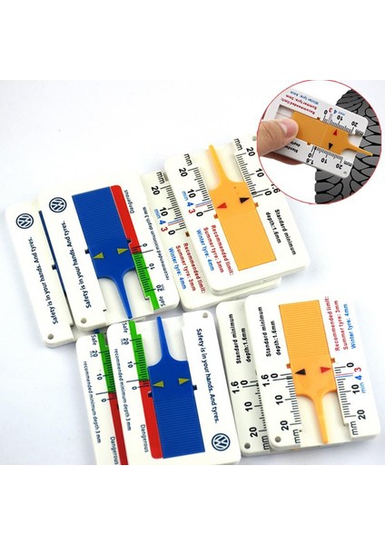 Sarı Mavi Lastik Derinlik Ölçer 0-20MM Araba Tekerleği Sürmeli Derinlik Kumpas Taşınabilir Lastik Diş Derinliği Ölçer Motosiklet Römork Lastik Ölçü Aracı (Yurt Dışından) fiyatları