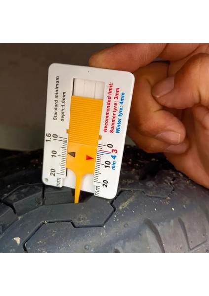 Sarı Mavi Lastik Derinlik Ölçer 0-20MM Araba Tekerleği Sürmeli Derinlik Kumpas Taşınabilir Lastik Diş Derinliği Ölçer Motosiklet Römork Lastik Ölçü Aracı (Yurt Dışından) modelleri