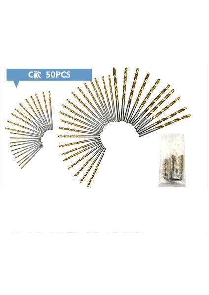 1.0-3.0MM50 Adet 10/25/50 Adet Çok Fonksiyonlu Çelik Kobalt Mini Matkap Ucu Seti Spiral Vida Metrik Kompozit Dokunun Matkap Ucu Dokunun Büküm Matkap Ucu Seti (Yurt Dışından)