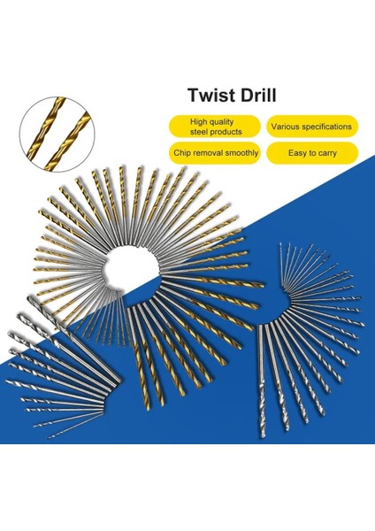 1.0-3.0MM50 Adet 10/25/50 Adet Çok Fonksiyonlu Çelik Kobalt Mini Matkap Ucu Seti Spiral Vida Metrik Kompozit Dokunun Matkap Ucu Dokunun Büküm Matkap Ucu Seti (Yurt Dışından)