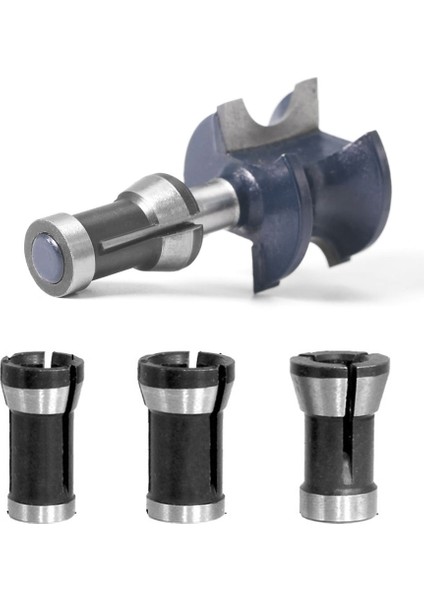 B 1 Adet 3 Adet Yüksek Hassasiyetli Şaft Freze Kesicisi Collet Chuck Elektrikli Ağaç Işleme Düzeltici Ahşap Yönlendirici Oyma Makinesi 6 8 6.35 (Yurt Dışından) fırsatları