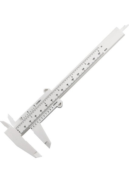 Beyaz 0-150MM Sürmeli Kumpaslar Plastik Çift Kural Ölçeği Derinlik Yükseklik Takı Ölçüm Ölçme Aracı Ağaç Işleme Manuel Aletler (Yurt Dışından)