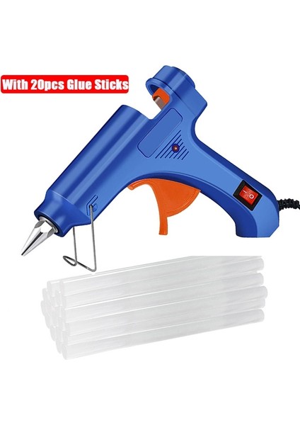 20 Adet Sopa ile Abd 20W Sıcak Tutkal Tabancası Tutkal Çubukları ile Endüstriyel Mini Silahlar Termo Elektrikli Isı Sıcaklığı Aracı 7*100 mm Sopalarla (Yurt Dışından)