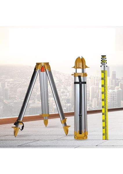 3 M Kule Cetveli Alüminyum Alaşımlı Geri Çekilebilir Kule Cetveli 360 ° Dönen Otomatik Optik Seviye Için Optik Seviye Lazer Lazer Seviye Tripod (Yurt Dışından) fiyatları