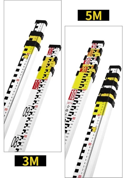 3 M Kule Cetveli Alüminyum Alaşımlı Geri Çekilebilir Kule Cetveli 360 ° Dönen Otomatik Optik Seviye Için Optik Seviye Lazer Lazer Seviye Tripod (Yurt Dışından) fırsatları