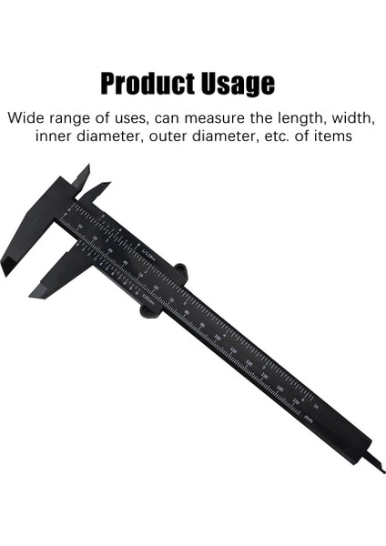 Type1 Dıy Aracı Ağaç Işleme Metal Işleme Sıhhi Tesisat Modeli Yapımı 150MM 0.5 Sürmeli Kumpas Açıklık Derinlik Çapı Ölçü Aracı (Yurt Dışından) fırsatları