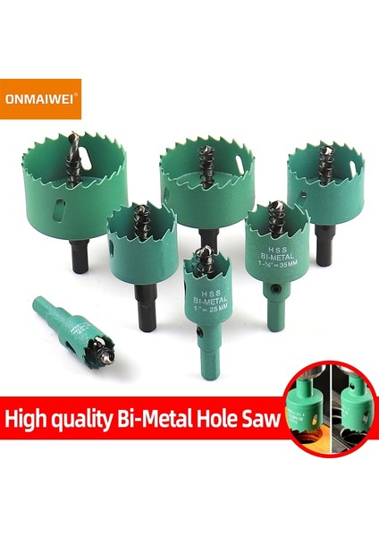 50MM 1 Adet Bimetal Ahşap Delik Testere 16-53MM Matkap Ucu Hss Çelik Yeni M42 Çekirdek Delik Testere Sıva Alçıpan Açılışı Için Uygun (Yurt Dışından)