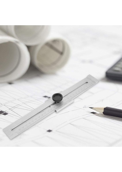 T-170 0-250/300MM Endüstriyel Seviye Çelik Işaretleme Ölçer Alüminyum Alaşımlı 170/270/370MM Ölçekli Tedbir Kazıma Cetvel T Tipi Delik Cetvel (Yurt Dışından) modelleri