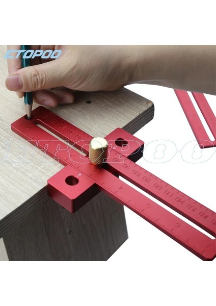 T-170 0-250/300MM Endüstriyel Seviye Çelik Işaretleme Ölçer Alüminyum Alaşımlı 170/270/370MM Ölçekli Tedbir Kazıma Cetvel T Tipi Delik Cetvel (Yurt Dışından) indirimleri