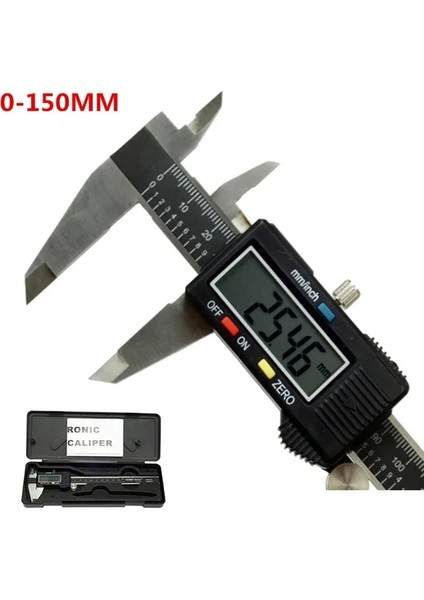 0-150MM Paslanmaz Endüstriyel Seviye Paslanmaz Çelik Dijital Kumpas 0-100MM 0-150MM 200MM 300MM Elektronik Karbon Fiber Kumpas Mikrometre Ölçer (Yurt Dışından)