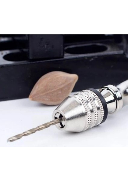 Stil 2 Mini Alüminyum El Matkabı + 10 Adet Mikro Hss Büküm Matkap Uçları Takı Saat Hobi El Aracı Dıy Manuel Brilling Aracı 0.8-3mm (Yurt Dışından)