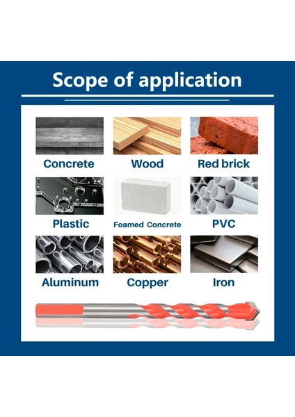 5 Adet 6-12MM Xcan Matkap Ucu Çok Fonksiyonlu Üçgen Matkap Seramik Karo, Beton, Duvar, Metal Ahşap Delme Delik Kesici Cam Matkap Ucu (Yurt Dışından)