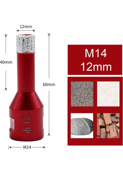 28MM Yuvarlak 6MM-68MM Kuru Elmas Matkap Ucu M14 Kuru Elmas Matkap Uçları Açı Öğütücü Porselen Granit Karo Cam Seramik Testere Matkap Ucu (Yurt Dışından) fırsatları