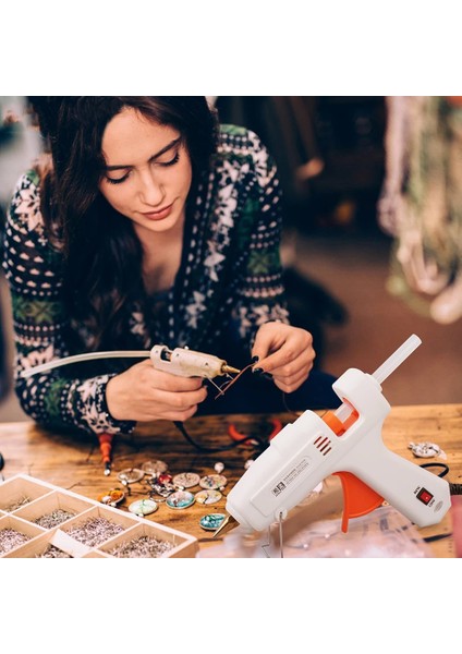 120W Sıcak Tutkal Tabancası 110-240V 40-120W Yüksek Güçlü Tutkal Tabancası Ab Tak Dıy Tamir Aracı Sıcak Tutkal Tabancası 10 Adet Eriyik Tutkal Çubukları (Yurt Dışından) fırsatları