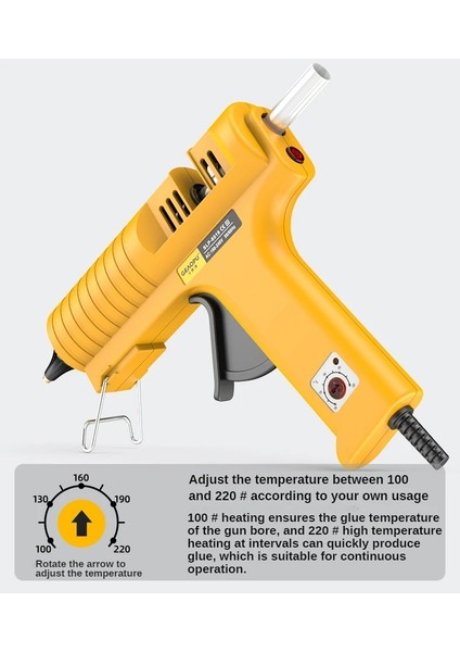 Ayarlanabilir Sıcaklık Ab 200WA-300WA Sıcak Tutkal Tabancası Bakır Meme Profesyonel Ayarlanabilir Sıcaklık 11MM Tutkal Çubukları Ev Ev Dıy Araçları (Yurt Dışından) fırsatları