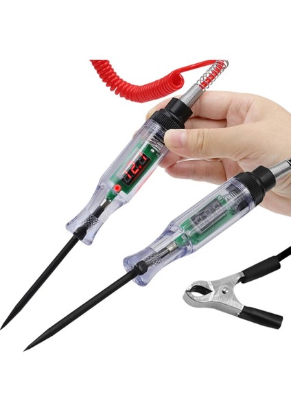 Yay Teli 6/12/24 V Dijital Elektrik Gerilim Devre Test Cihazı Kamyon Otomotiv Hafif Araba Test Araba Kamyon Gerilim Devre Test Cihazı (Yurt Dışından)