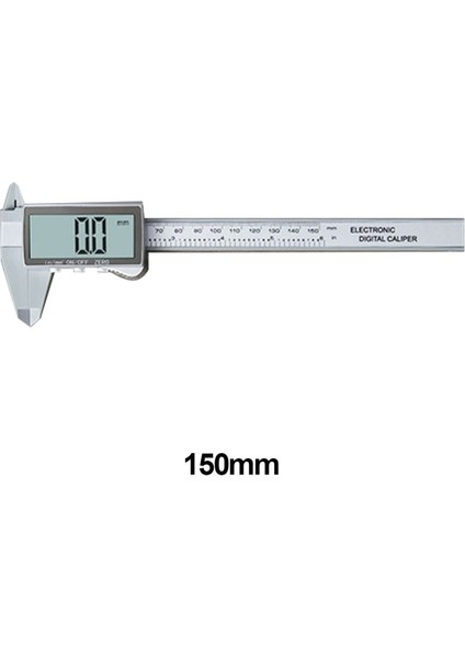 Gümüş 150MM 0-150/110MM Dijital Kumpas Elektronik Plastik Kumpaslar Sürmeli Ölçme Aracı Marangozluk Aracı Cetvel Büyük Ekran Pakometre Aracı (Yurt Dışından)