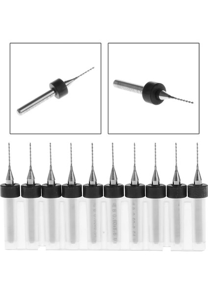 0.3mm Sıcak! 10 Adet 1/8 "shank Spiral Flüt Tungsten Karbür Mikro Pcb Matkap Ucu 0.2-0.9mm Ucu T15 (Yurt Dışından)