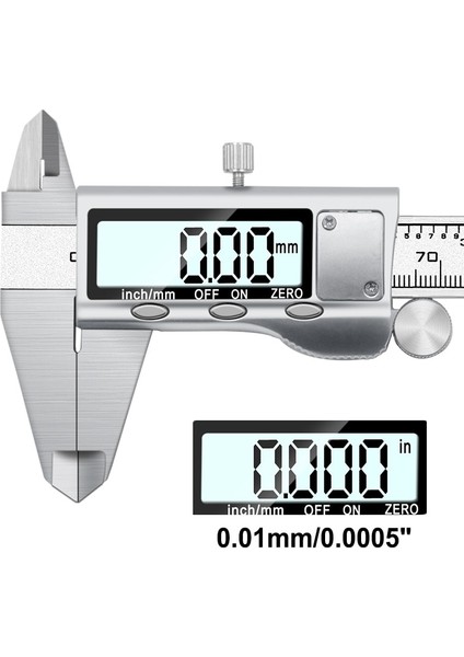 Kutulu Kaliper 0-150MM Sürmeli Kumpas Ölçer Paslanmaz Çelik Dijital LCD Sürmeli Elektronik Mikrometre Ölçme Aracı Enstrüman Pakometre (Yurt Dışından)