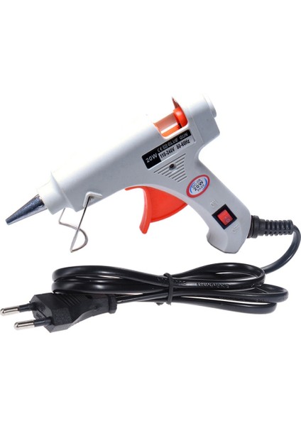Beyaz Tutkal Tabancası 20W, Abd 20W Sıcak Tutkal Tabancası Kullanımı 7 * 100MM Tutkal Çubukları Mini Endüstriyel Ev Silahları Isı Sıcaklığı Termo Elektrikli Dıy Onarım Aracı (Yurt Dışından) modelleri