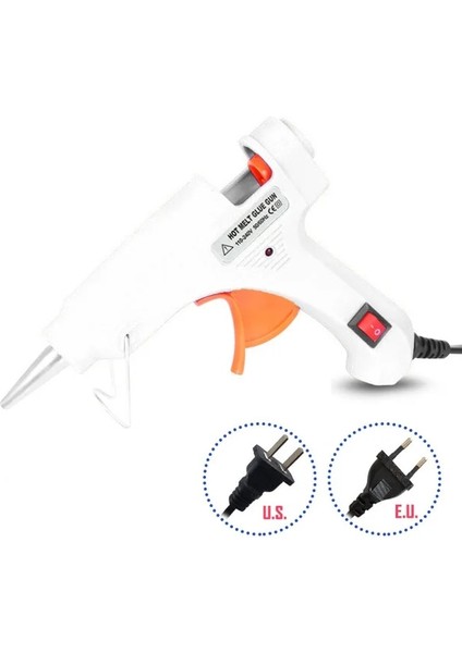 Beyaz 20W, Ab Monvıct Mini Sıcak Tutkal Tabancası, Çocuklar Için Küçük Sıcak Eriyik Tabancası Dıy Küçük El Sanatları Projeleri ve Ev Hızlı Onarımlar 7mm Tutkal Çubukları Kullanın (Yurt Dışından)