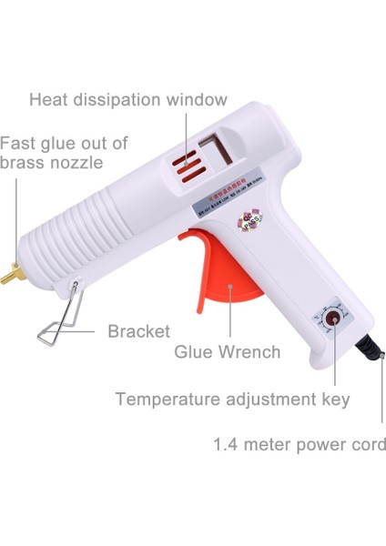 Ab Wenxıng 120W Sıcak Tutkal Tabancası Ayarlanabilir Yüksek Sıcaklık Tutkal Tabancası Greft Onarım Aracı Isı Tabancası AC100-240V 11MM Tutkal Çubuğu (Yurt Dışından)