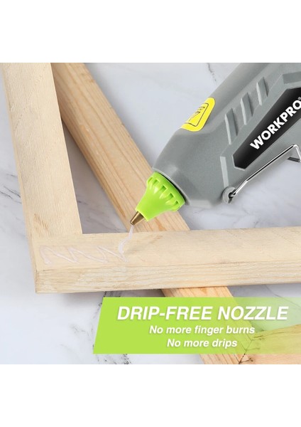 W099033A 60W, Ab Workkro 60W Sıcak Tutkal Tabancası Hızlı Ön Isıtma Isı Aracı ile 20PC Tutkal Çubuğu 10CM Ev Dıy Ev Aletleri El Sanatları Araçları (Yurt Dışından) modelleri