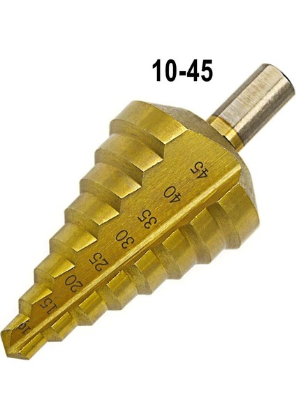 Altın Hss Çoklu Delik 8 Boyutları 10/15/20/25/30/35/40/45MM Titanyum Adım Matkap Ucu 8 Adım Koni Matkap Ucu Delik Oluk Metal Ahşap Kesim (Yurt Dışından) fiyatları