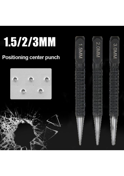 3mm 1 Pc Güçlü Otomatik Merkezi Yumruk Ayarlanabilir Yaylı Otomatik Yumruk El Aletleri Setleri Alaşımlı Çelik Metal Ahşap Delme Aracı (Yurt Dışından)