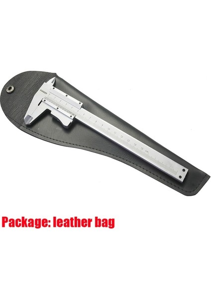 Deri Kutu 0-150MM 6 Inç Kendinden Kilitli Metal Kumpas Endüstriyel Kaliteli Çelik Sürmeli Kumpas Ölçer Mikrometre Kaymak Cetvel Ölçme Kumpas (Yurt Dışından)