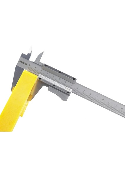Deri Kutu 0-150MM 6 Inç Kendinden Kilitli Metal Kumpas Endüstriyel Kaliteli Çelik Sürmeli Kumpas Ölçer Mikrometre Kaymak Cetvel Ölçme Kumpas (Yurt Dışından)