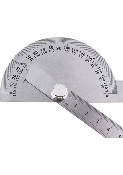200MM Iletki Aracı 150 mm 200MM 250MM Açı Ölçeği Yuvarlak Kafa Döner 180 Derece Paslanmaz Çelik Ayarlanabilir Çift Kol (Yurt Dışından)