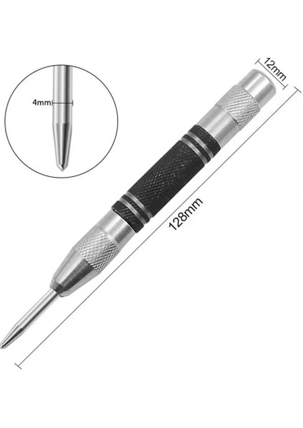 S Otomatik Merkez Zımbası Hassas Konumlandırma Paslanmaz Çelik Konumlandırma Metal Ahşap Pencere Plastik Için Yaylı Merkez Zımbası (Yurt Dışından)