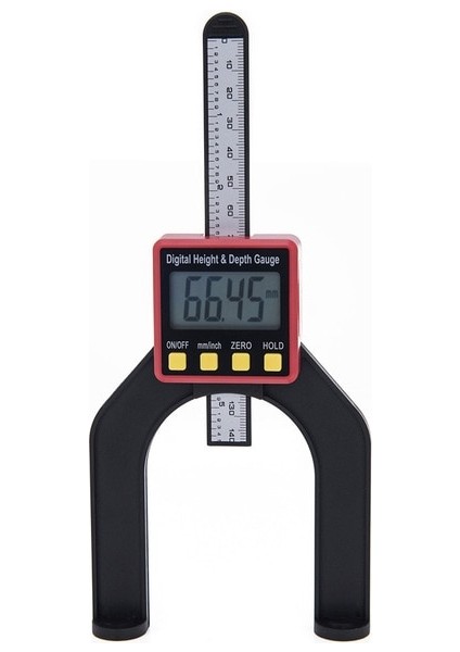 Kırmızı 0-80MM Dijital Derinlik Ölçer Ölçer Aracı Dijital Ağaç Işleme Yükseklik Göstergeleri Kaliper Marangozluk Ölçme Ölçme Araçları (Yurt Dışından)