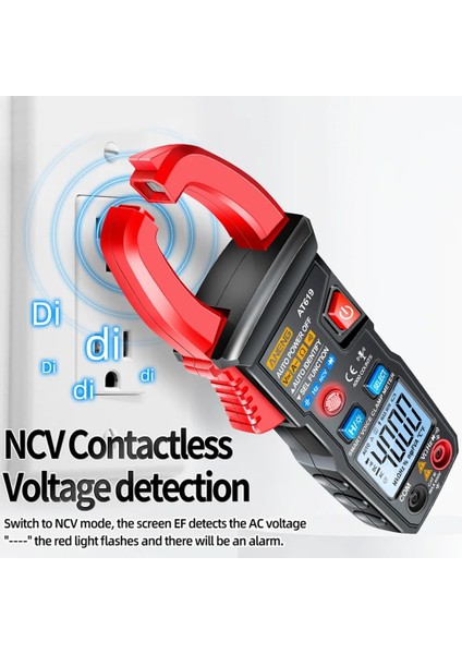Çince Ses AT619 Dijital Ses Yayını Multimetre Profesyonel Ac Pens Metre Dc/ac Gerilim Test Cihazı Hz Kapasite Ncv Ohm Test Cihazı Araçları (Yurt Dışından) fırsatları