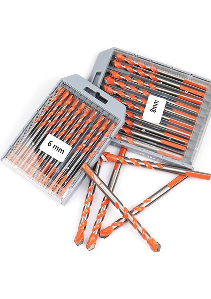 6 Adet 3-12MM Dişli Üçgen Tungsten Çelik Duvar Karosu Beton Delme Ucu Ev Mermer Derebeyi Elmas El Elektrikli Matkap (Yurt Dışından) fiyatları