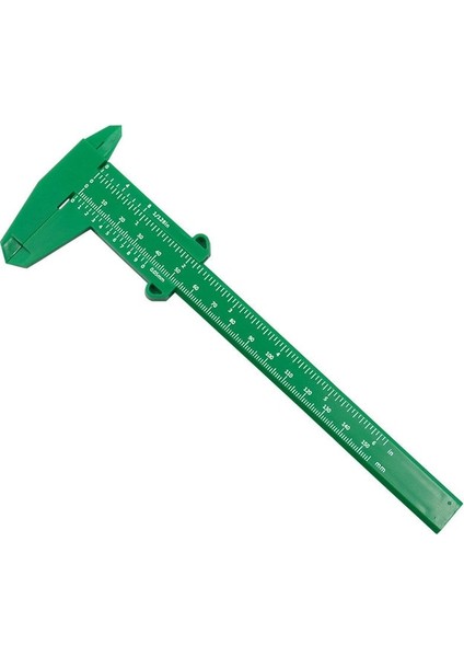 Yeşil Dıy Ölçü Aracı Ağaç Işleme Metal Işleme Sıhhi Tesisat Modeli Yapımı 150MM Sürmeli Kumpas Diyafram Derinlik Çapı Ölçü Aracı (Yurt Dışından)