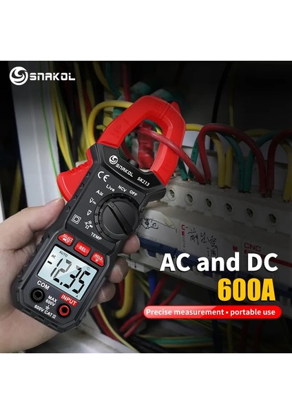 SK213 Snakol Dijital Pens Metre 600A Akım True Rms Akıllı Pense Ampermetre Otomatik Rang 6000 Multimetre Dc Ac Gerilim Hz Ohm Ncv Test Cihazı (Yurt Dışından) fiyatları